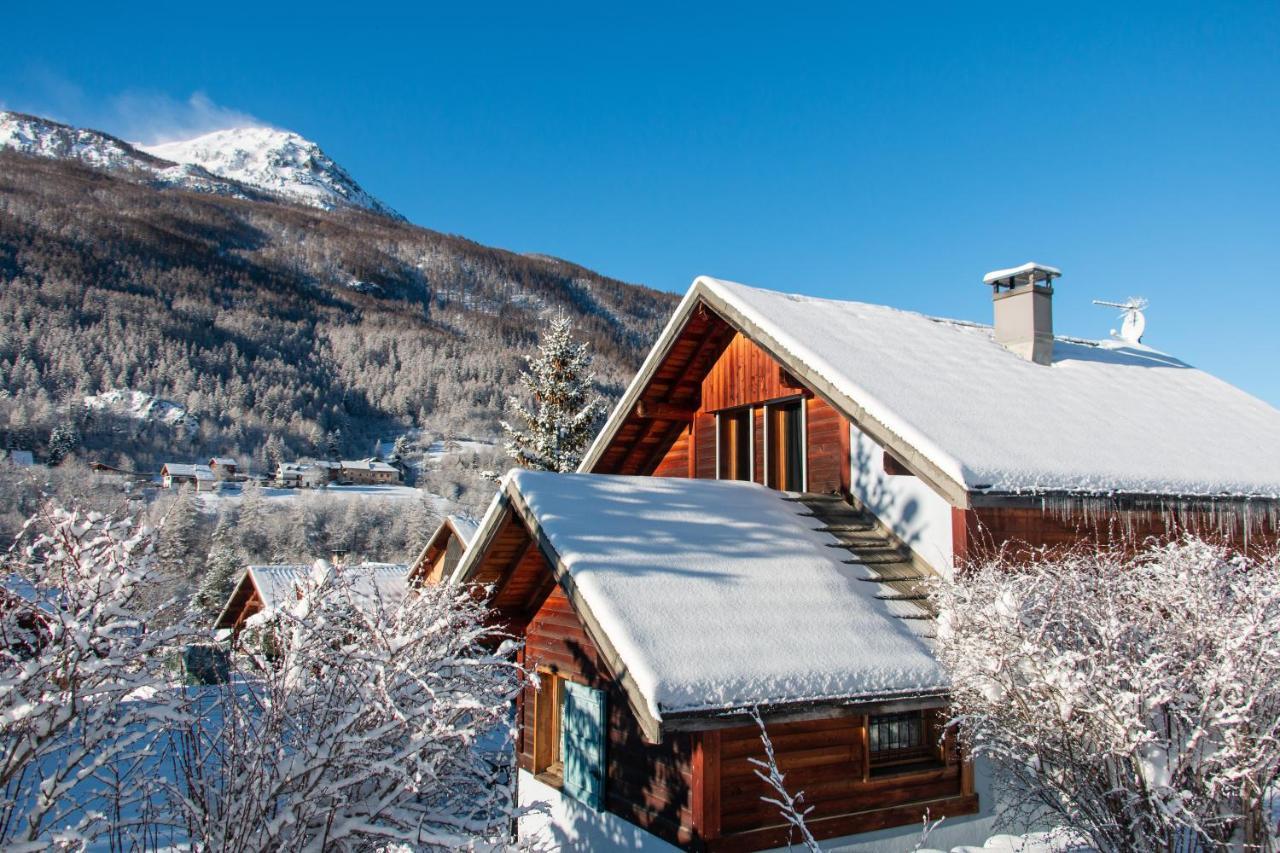 Chalet Premium -Acces Pied De Piste En Navette Saint-Chaffrey Luaran gambar